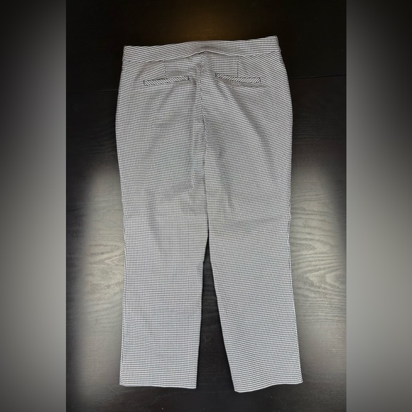 Dalia Checkered dress pants, 3/4 length, women’s size 10, black and white - Picture 1 of 13